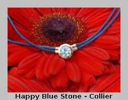 Happy Blue Stone Ring & Happy Blue Stone Ohrringe